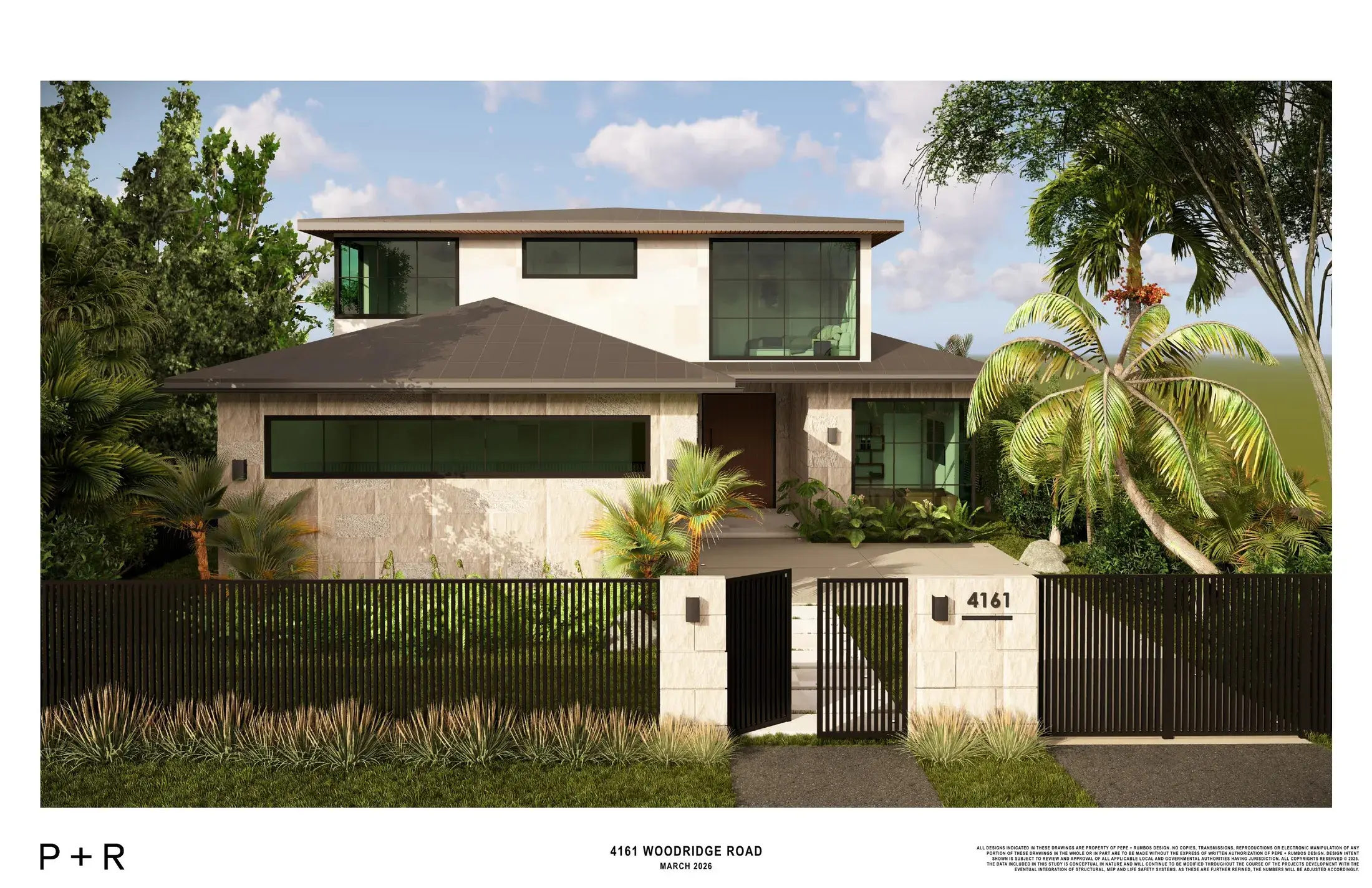 4161 Woodridge Road residence rendering