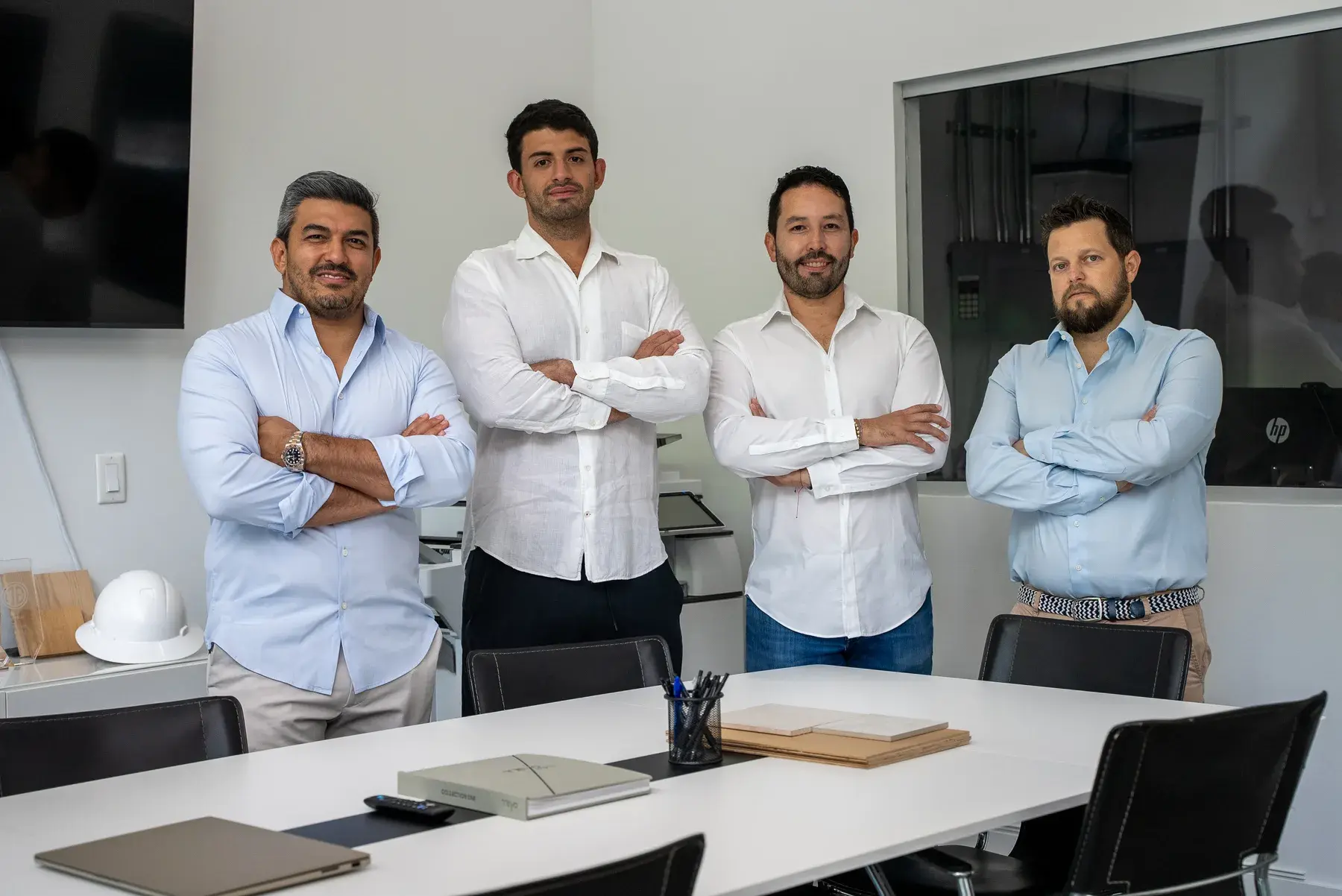 Solano Group team together in the office